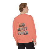 God Money Power Sweatshirt — Religious Inspirational Crewneck
