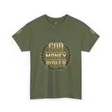 God Money Power Tee — Inspirational Faith & Success Graphic T-Shirt