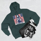 Patriotic 'God Money Power' Hoodie — Americana Flag Graphic Fleece Hoodie
