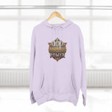 Hoodie — 'God Money Power' Vintage Emblem Fleece Hoodie