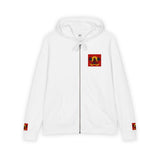 Jesus Palm Tree Hoodie — Faith-Inspired Full-Zip Zip-Up Hoodie