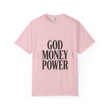 God Money Power T-Shirt — Bold Faith & Hustle Graphic Tee