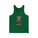 God Money Power Tank Top — Faith & Hustle Graphic Vest