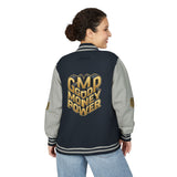 Letterman Jacket — "GMP Good Money Power" Retro Varsity Jacket