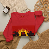 Crewneck Sweatshirt — 'God Most Power' Retro Palm Beach Graphic