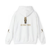 God • Money • Power Hoodie — Gold Block Logo Pullover