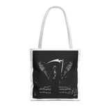 Angel Of Death Grim Reaper Wings Tote Bag — Gothic Scythe Design
