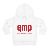 Toddler Hoodie — 'GMP' God Money Power Red Logo Pullover