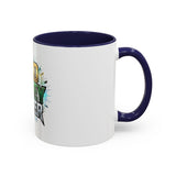 God Money Power Accent Coffee Mug — Inspirational Faith & Success Ceramic Mug (11/15oz)