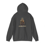 Hoodie — 'God Money Power' Buddha Graphic Pullover
