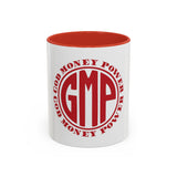 GMP 'God Money Power' Accent Coffee Mug — Red Logo 11/15oz