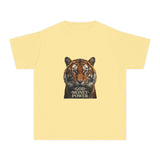 Tiger 'God Money Power' Youth Tee — Graphic Animal Kid's T-Shirt
