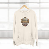 Hoodie — 'God Money Power' Vintage Emblem Fleece Hoodie