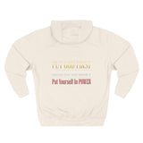 Three-Panel Fleece Hoodie