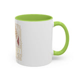 God Money Power Pyramid Accent Coffee Mug — Inspirational Wealth & Faith Ceramic Mug