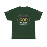 GMP GOD Money Power Tee — Bold Faith & Prosperity Graphic T-Shirt