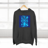 Hoodie - 'God Money Power' Graphic Fleece Pullover