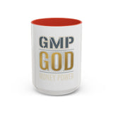 GMP GOD Money Power Accent Coffee Mug — Motivational Office Gift (11/15oz)