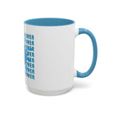 God Money Power Accent Coffee Mug — Blue Graphic 11/15oz
