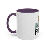 God Money Power Accent Coffee Mug — Inspirational Faith & Wealth Quote