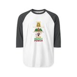 God Money Power Graphic Raglan Shirt