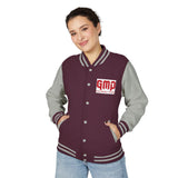 Letterman Jacket — GMP "God Money Power" Red & White Varsity