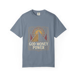 God Money Power Pyramid Tee — Spiritual Wealth Graphic T‑Shirt