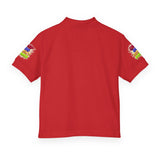 Youth Polo Shirt — Colorful "Camp Gov Summer Power" Logo Tee