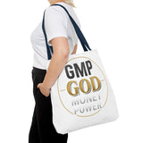GMP God Tote Bag - 'GOD' Gold Emblem Canvas Tote