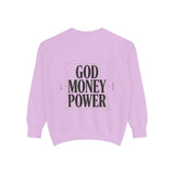 Sweatshirt — GOD MONEY POWER Bold Graphic Crewneck