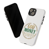Phone Case — "God Money Power" Inspirational Religious Design