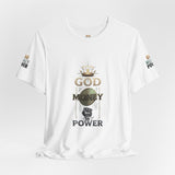 God Money Power T-Shirt — Bold Faith & Hustle Graphic Tee