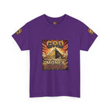 Graphic Tee — "God Money Power" Pyramid Vintage Religion Streetwear