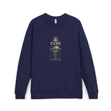 God Money Power Raglan Sweatshirt — Faith & Ambition Graphic Crewneck