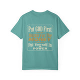 Put GOD First Hustle For The MONEY Graphic T-Shirt