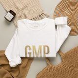 GMP 'God Money Power' White Crewneck Sweatshirt
