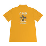Money Power Polo — Men's White Sport Polo with 'GMP Money Power' Gold Dice Emblem