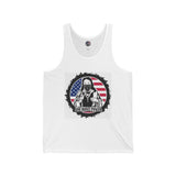 Patriotic Prayer Tank Top — "God, Vote, Power" Graphic