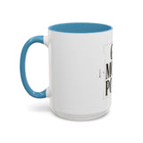 God Money Power Accent Coffee Mug – Inspirational Religious Typography Mug (11/15oz)