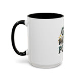 God Money Power Accent Coffee Mug — Inspirational Faith & Prosperity Ceramic Mug (11/15oz)