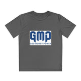 GMP "God Money Power" Youth Tee - Athletic Faith-Based Logo Shirt