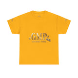 GMP "God Money Power" Tee - Gold Logo Graphic T-Shirt