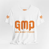 GMP "God Money Power" Graphic Tee — Bold Faith & Hustle Shirt
