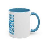 God Money Power Accent Coffee Mug — Blue Graphic 11/15oz