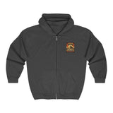 God Over Money Zip Hoodie — Religious Faith & Financial Priority Graphic Hoodie