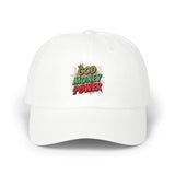 Dad Cap — God, Money, Power Graphic Embroidered Hat
