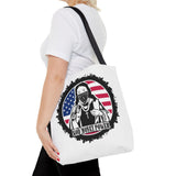 Patriotic 'God Money Power' Tote Bag - Americana Streetwear Canvas Tote