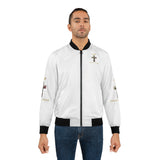 GMP "God Money Power" Bomber Jacket - Religious Cross Graphic