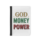 God Money Power Passport Cover — Faith & Prosperity Travel Wallet