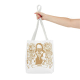 Gold Saint Mary Illustration Tote Bag — Bad Money Power Graphic Tote